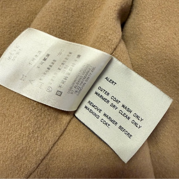 Burberry London Hooded Raincoat Trench Coat Women’s US 14 Tan Check Lining - Picture 3 of 15